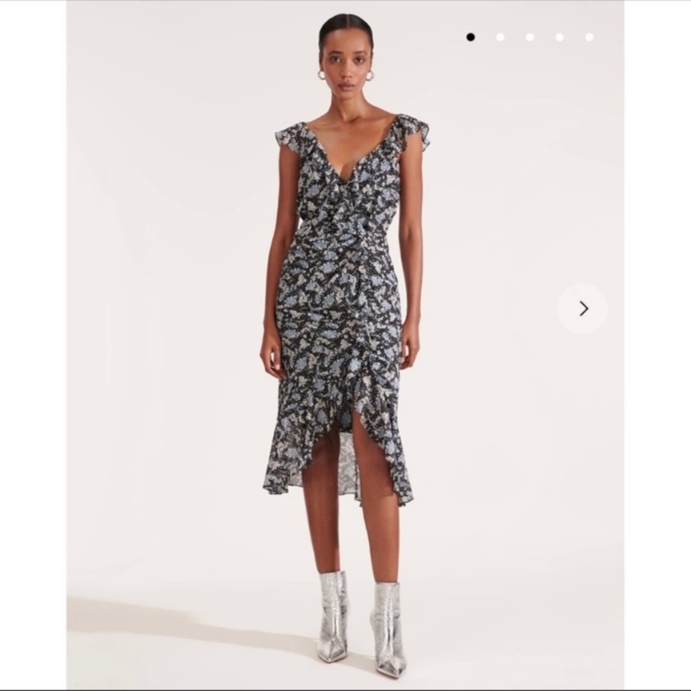 Veronica Beard Amal Petal Midi Dress